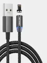 Золотой кабель lightning Denmen D09L, магнитный