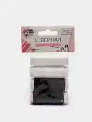 Швейный набор ниток, 4 штуки, цвет белый, черный / Нитки для шитья