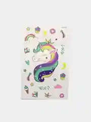 Алый временная переводная татуировка "Единороги", 75*120