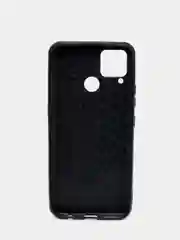 Красный чехол Realme C15 / С12 / C25 силиконовый, имитация кожи