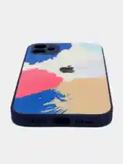 Синий чехол для iPhone 11, 13, 13 Pro, 13 Pro Max, 12 с картинкой / рисунком