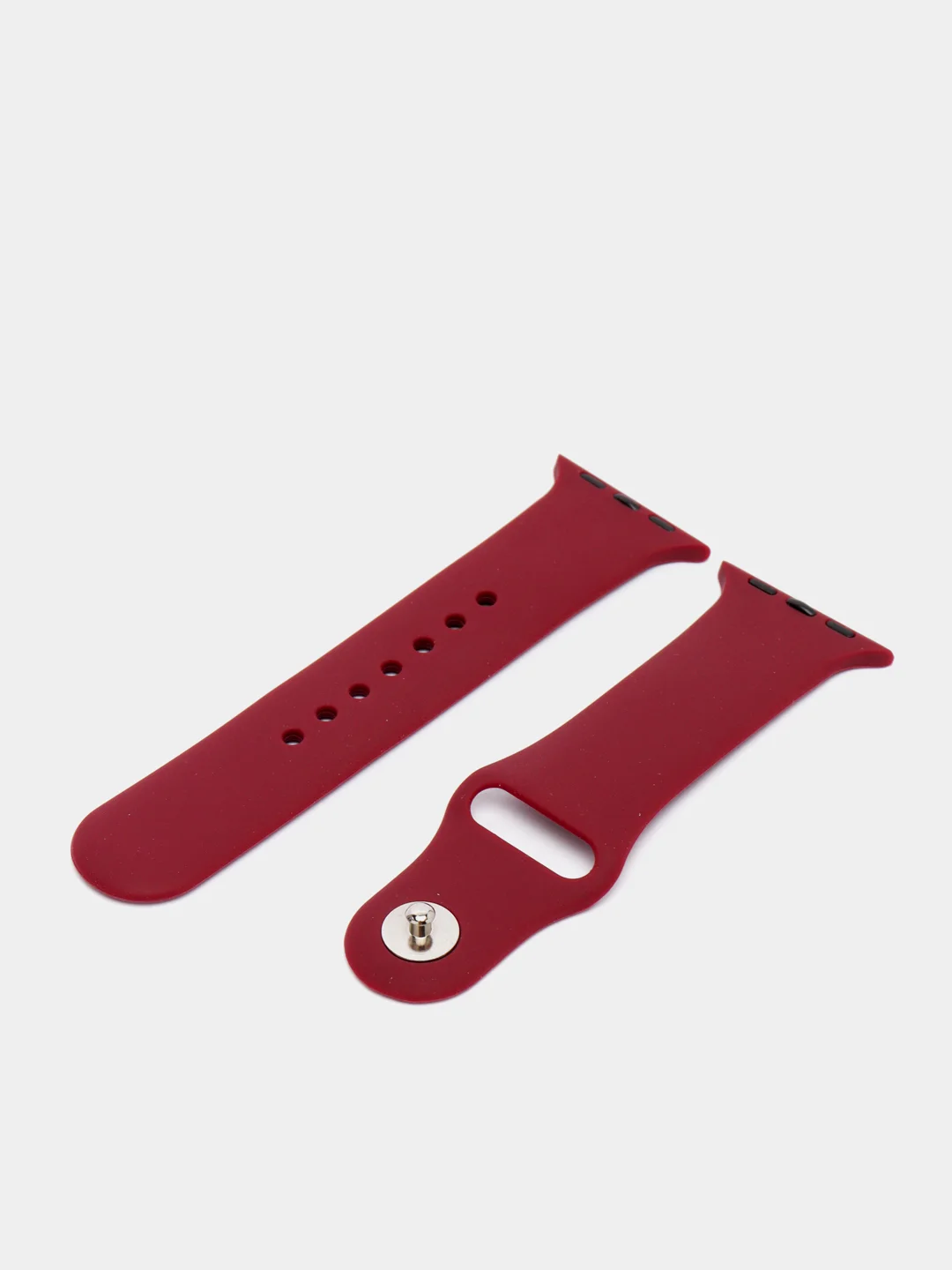 Багровый ремешок для Apple Watch, силиконовый