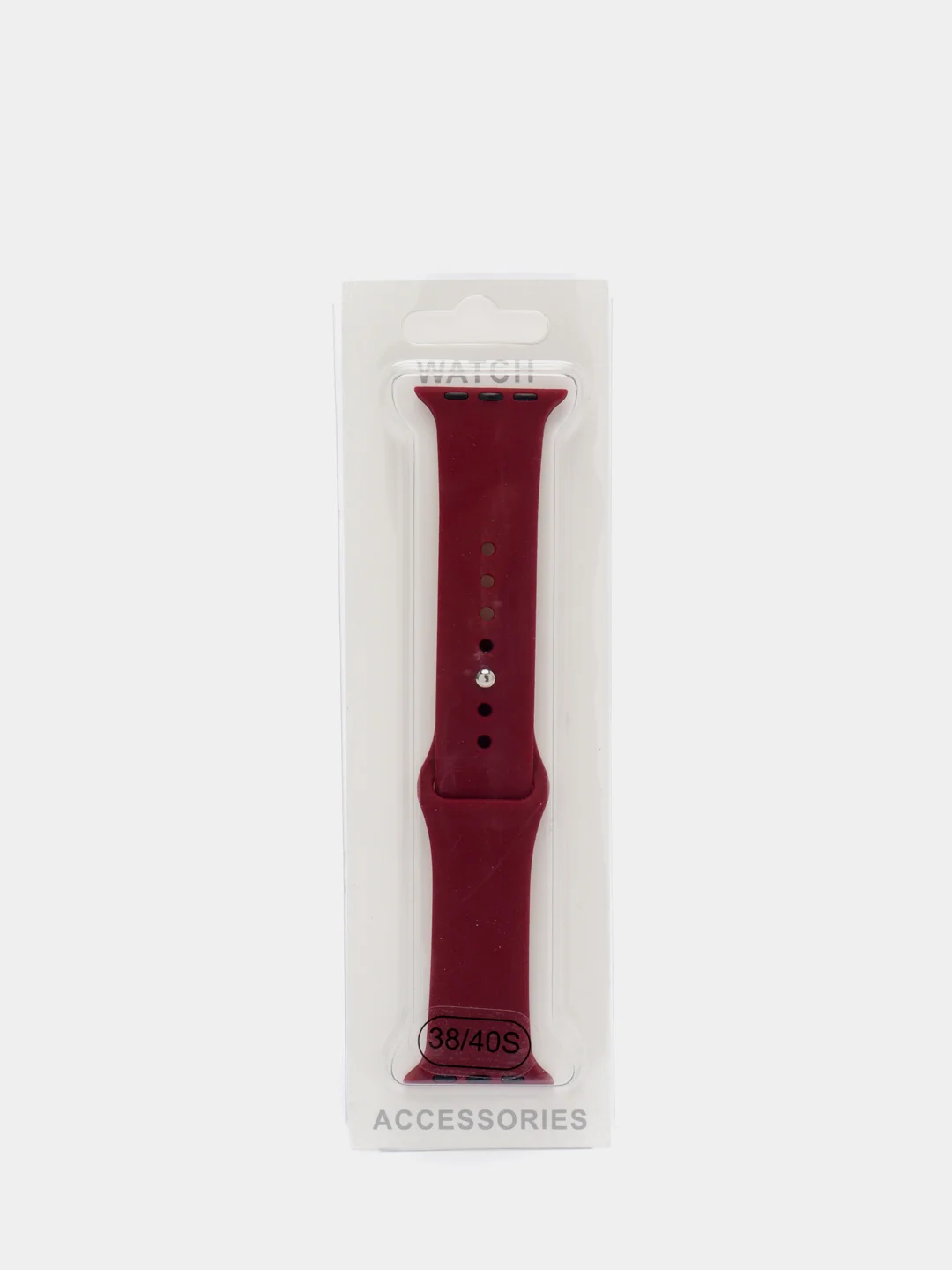 Багровый ремешок для Apple Watch, силиконовый