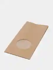 Крафт-пакет с круглым окном, фасовочный, бумажный, 10 шт. 120 х 80 х 250 см