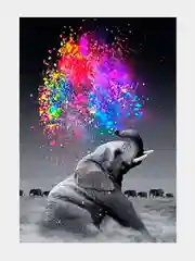 Розовый алмазная мозайка (вышивка), без подрамника