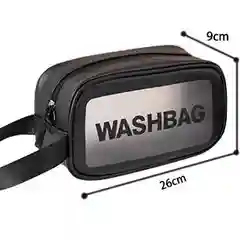 Косметичка дорожная Washbag, водонепроницаемая, белая, розовая, размеры S, L