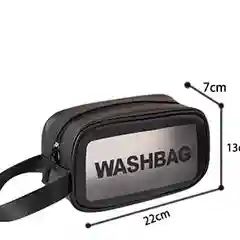 Косметичка дорожная Washbag, водонепроницаемая, белая, розовая, размеры S, L