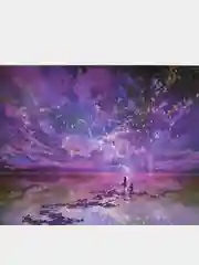 Желтый алмазная мозаика без подрамника "Пейзажи", 30*40 см