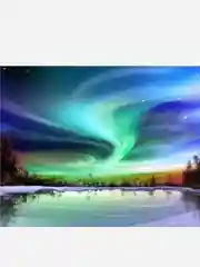 Бежевый алмазная мозаика без подрамника "Пейзажи", 30*40 см