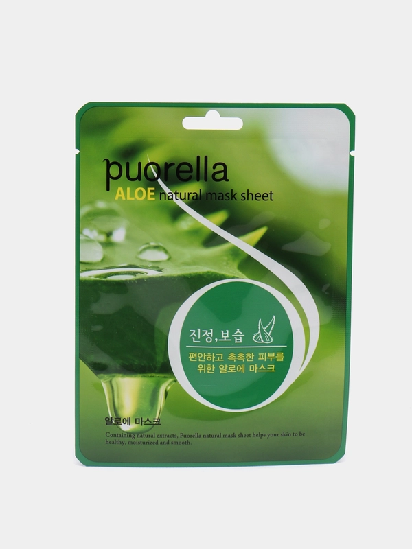 Маска для лица PUORELLA, с экстрактом алоэ