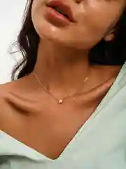 Женская цепочка на шею с подвеской
