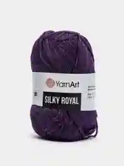 Фиолетовый пряжа YarnArt Silky Royal, 50г/140м, шелк Rayon и мериносовая шерсть
