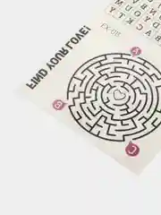 Временная переводная светящаяся татуировка на тело "Лабиринт" светится в темноте 12х7.5 см