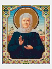 Алмазная мозаика "Икона Святой Матроны", 22 х 27