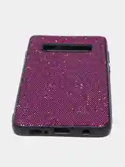 Пурпурный чехол Samsung Galaxy S10+ / S10 Plus, Самсунг Галакси С10+, силиконовый с блестками