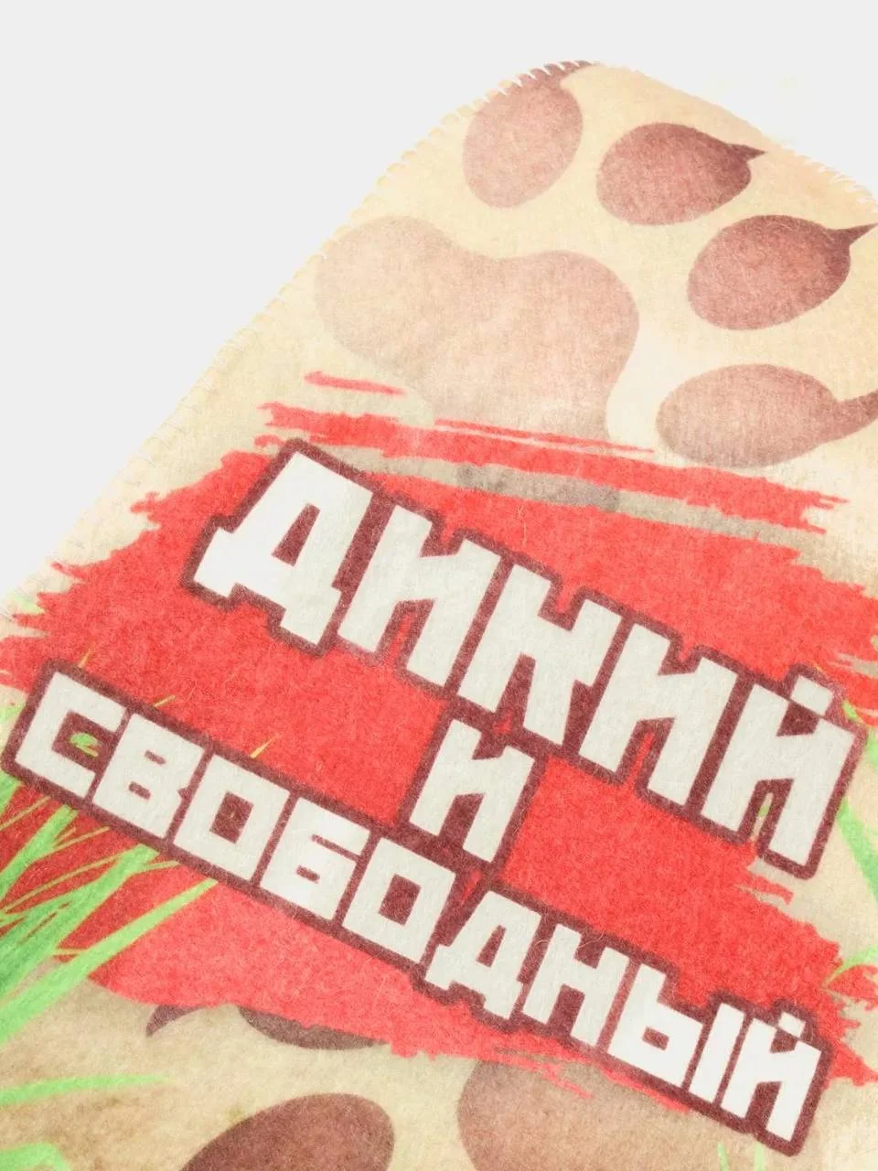 Голубой шапка банная с надписью