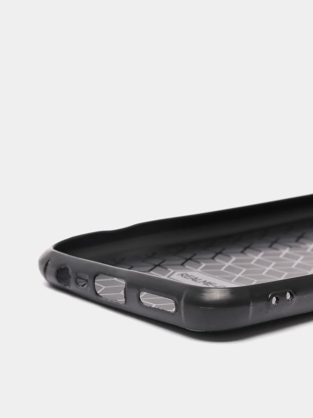 Зеленый чехол Realme C15 / C25 / C25S Реалми С15 / С25 / С25С силиконовый, имитация кожи