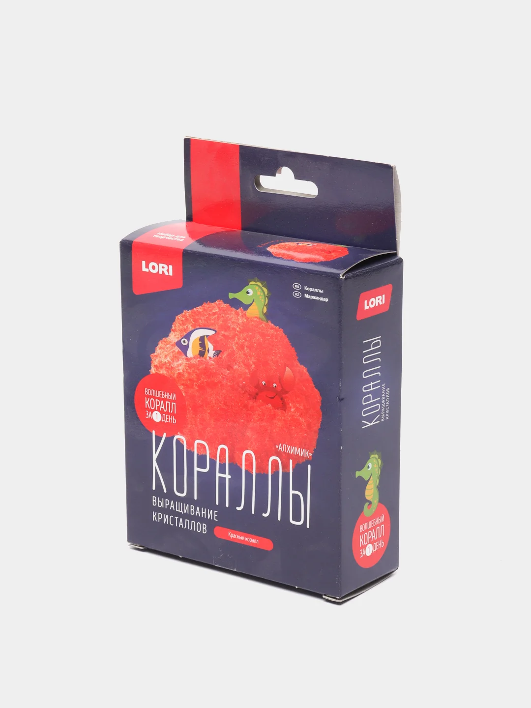Красный набор для выращивания кристаллов Lori "Кораллы", химические опыты