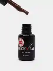Гель лак для ногтей, гель-лак LuckyLak FL №035 8g коричневый для маникюра и педикюра