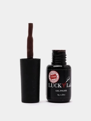 Гель лак для ногтей, гель-лак LuckyLak FL №035 8g коричневый для маникюра и педикюра