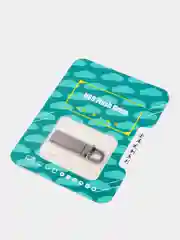Серебряный флешка металлическая USB 2/4/8/16/32/64 Гб