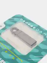 Серебряный флешка металлическая USB 2/4/8/16/32/64 Гб
