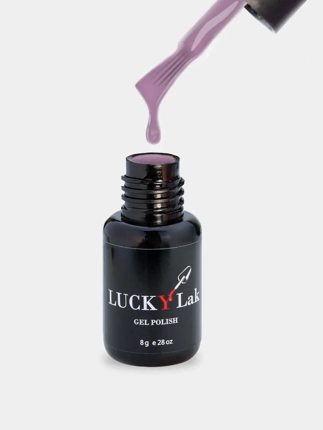 Гель лак для ногтей, гель-лак LuckyLak Fashion №061, 8g темно лиловый сиреневый