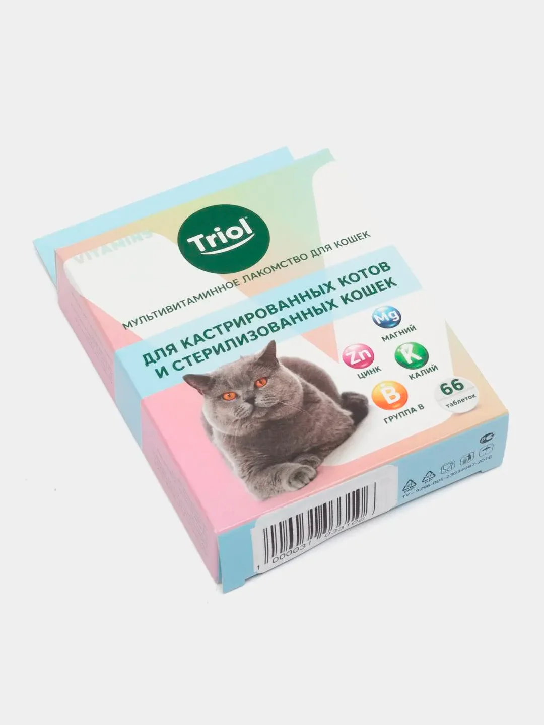 TRIOL мульти витамины - лакомство с минералами, для стерилизованных котов и кошек