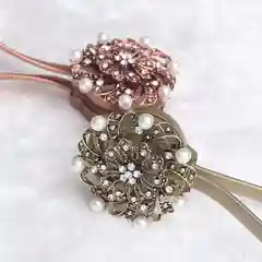 Бронзовый магнитный держатель для штор с камнями, 1 штука