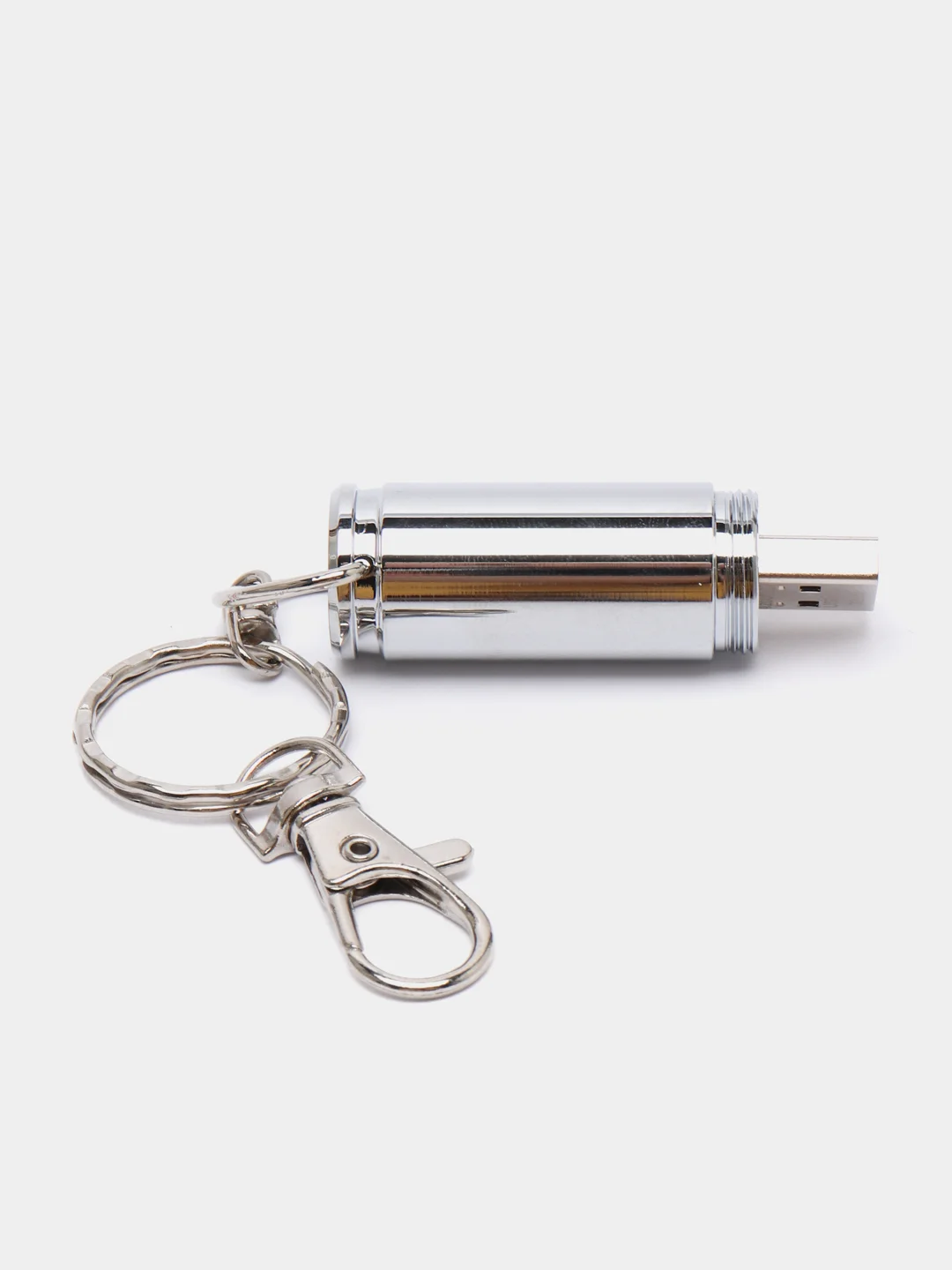 Серебряный патрон-флешка USB 4, 8, 16, 32 гб/ подарочная пуля в реальный размер