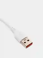 Белый кабель для зарядки DENMEN USB Type-C