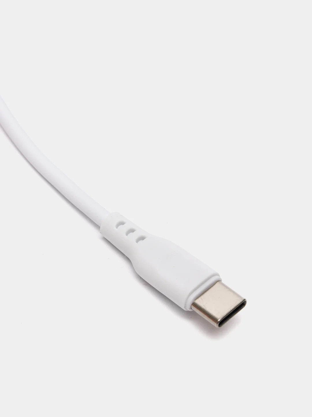 Белый кабель для зарядки DENMEN USB Type-C