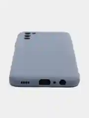 Серый чехол Samsung Galaxy A03s силиконовый
