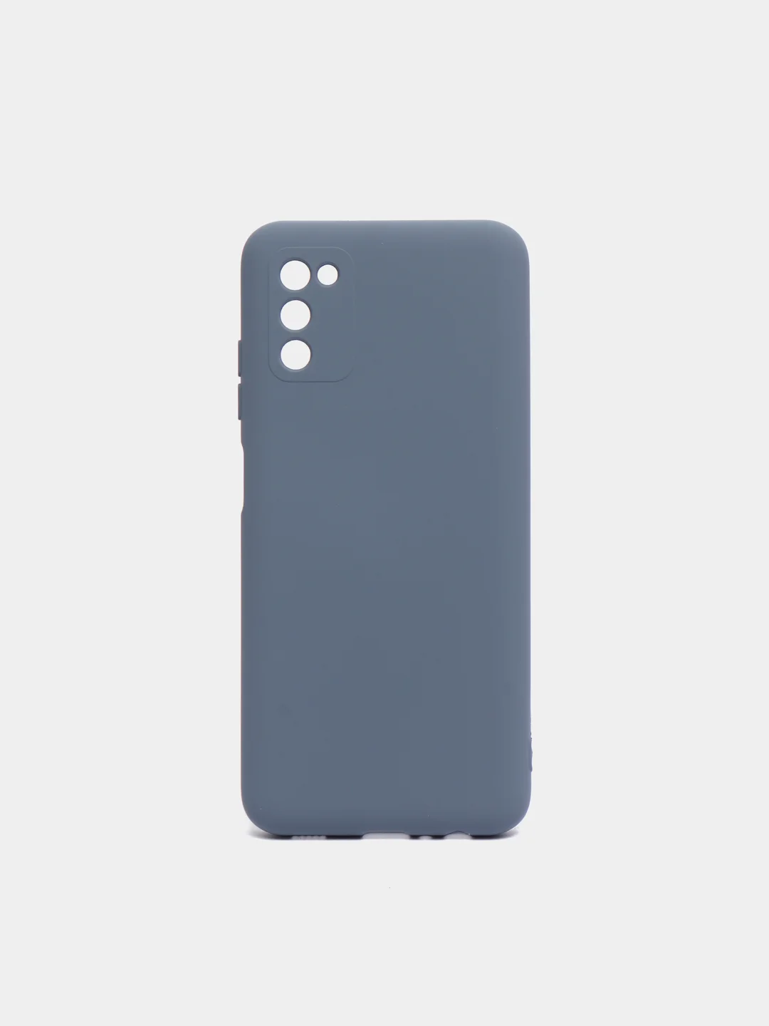 Серый чехол Samsung Galaxy A03s силиконовый