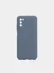 Серый чехол Samsung Galaxy A03s силиконовый