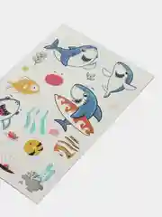 Лазурный детские татуировки, светящиеся