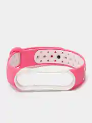 Розовый ремешок для Xiaomi Mi Band 5 / 6 / 7 cиликоновый спортивный (Сяоми ми бенд))