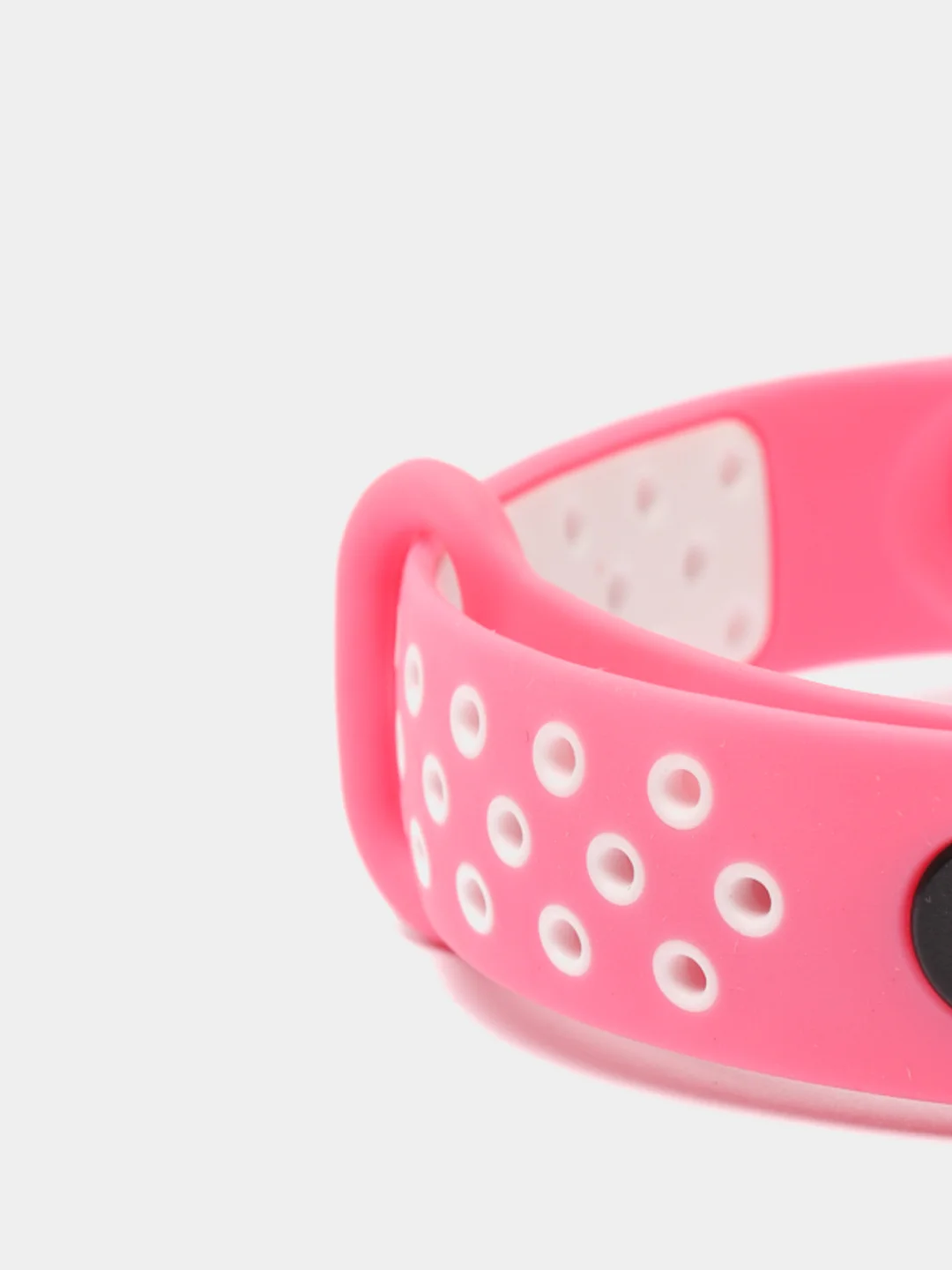 Розовый ремешок для Xiaomi Mi Band 5 / 6 / 7 cиликоновый спортивный (Сяоми ми бенд))