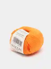 Оранжевый пряжа  Gazzal Baby Wool  20% Кашемир 40% Акрил 40% Мериносовая шерсть 50г 175м