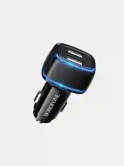 Автомобильное зарядное устройство Borofone BZ14, с кабелем Micro/Lightning, 2 USB, 1 м