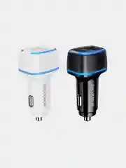 Автомобильное зарядное устройство Borofone BZ14, с кабелем Micro/Lightning, 2 USB, 1 м