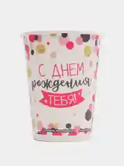 Алый стаканы бумажные на день рождение, гендер пати, 10 шт. Чебурашка, Бэтмен, Гравити Фолз