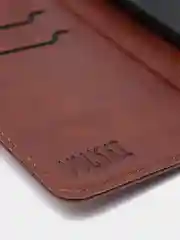 Коричневый чехол  книжка для Xiaomi Redmi  10 Pro / 10 Pro Max