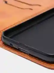 Коричневый чехол  книжка для Xiaomi Redmi  10 Pro / 10 Pro Max