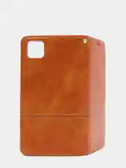 Коричневый чехол  книжка для Xiaomi Redmi  10 Pro / 10 Pro Max