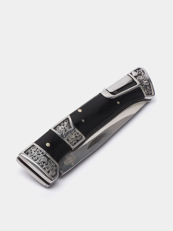 Нож "Вьюн" складной туристический, сталь 50Х14МФ, замок Back Lock  (Витязь B5201)