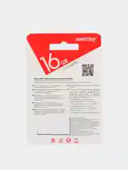 Карта памяти microSD 16 GB, 10 класс, с адаптером