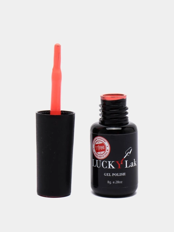 Гель лак для ногтей, гель-лак LuckyLak FL №140, 8g красный коралл лак для маникюра