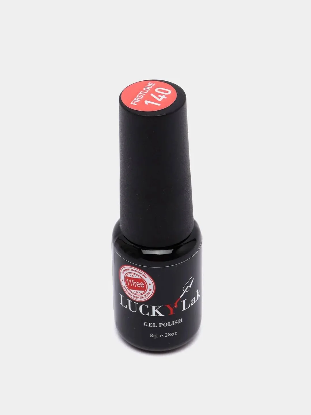 Гель лак для ногтей, гель-лак LuckyLak FL №140, 8g красный коралл лак для маникюра