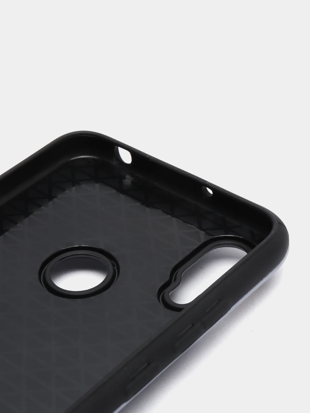 Серый чехол Honor 8A / 8A Prime / Huawei Y6 2019 / Y6 Prime 2019, с металлическим кольцом